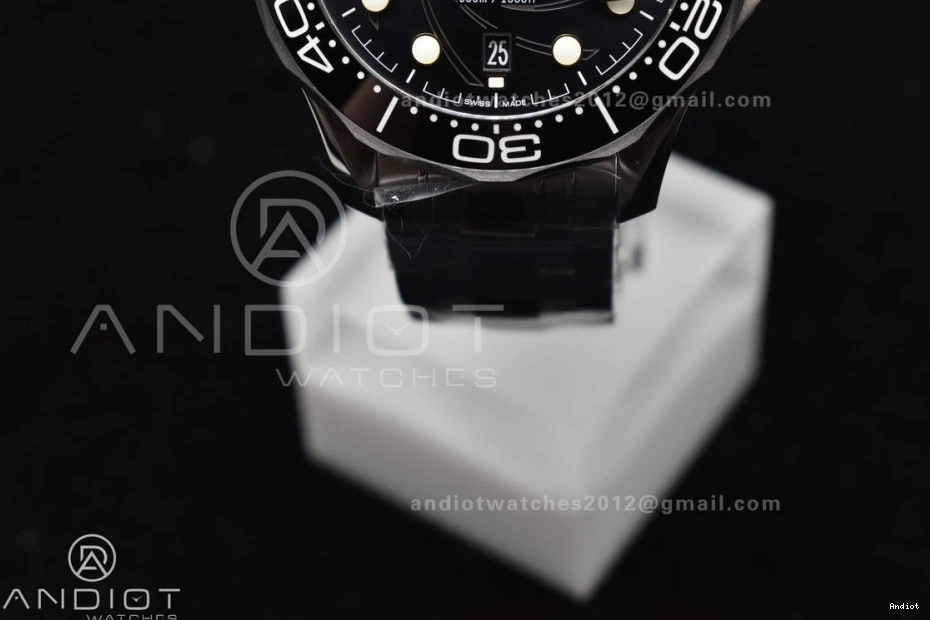 On A8800 Black 300M Ceramic Dial Diver Bond Edition Bracelet 1:1 007 SS Seamaster Black VSF Best James 1221